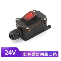 Linha de alta pot&ecirc;ncia &agrave; prova d'&aacute;gua tipo interruptor 1 vermelho principal 12/24 V