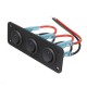 Painel de interruptor de altern&acirc;ncia de 3 gangues 12 V USB automotivo barco n&aacute;utico RV caminh&atilde;o - Thumb 1
