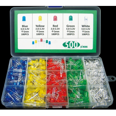 Kit Arduino 500 LEDs F5 mm 5 cores