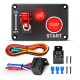 Painel de interruptor oscilante de partida de carro de corrida de 1 gangue 12 V - Thumb 1