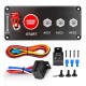 Painel de interruptor oscilante de partida de carro de corrida de 3 gangues 12 V - Thumb 1
