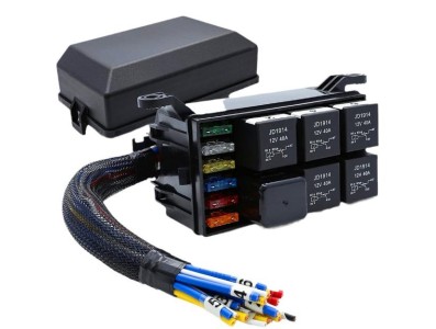 RB-R6F6S-W1 Soquete de rel&eacute; com fio de 12 V e 6 vias - Imagem 1