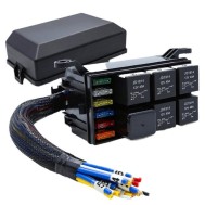 RB-R6F6S-W1 Soquete de rel&eacute; com fio de 12 V e 6 vias