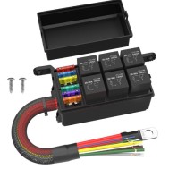 RB-R6F6-W2 Soquete de rel&eacute; com fio de 12 V e 6 vias