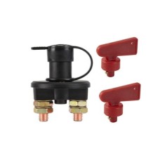 Bateria Interruptor de alimenta&ccedil;&atilde;o da do carro 12 V / 24 V isolador de desconex&atilde;o preto + 2 chaves