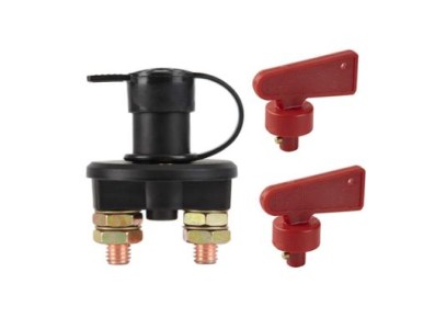 Bateria Interruptor de alimenta&ccedil;&atilde;o da do carro 12 V / 24 V isolador de desconex&atilde;o preto + 2 chaves - Imagem 1