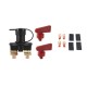 Bateria Interruptor de alimenta&ccedil;&atilde;o da de carro 12 V/24 V, isolador desconexo preto + 2 chaves + 4 pe&ccedil;as de... - Thumb 1