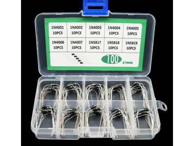 Kit 100 pe&ccedil;as de diodos retificadores e Schottky - Imagem 7