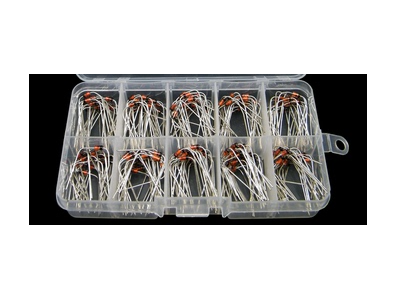 Kit 200 unidades de diodos reguladores de tens&atilde;o 1W 1N4728 a 1N4737 - Imagem 1