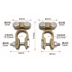 Conector 1 par de tipo parafuso de terminal de bateria de lat&atilde;o - Thumb 1