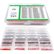 Kit 200 pe&ccedil;as Diodos TVS supressores de transientes tipo clamp P6KE