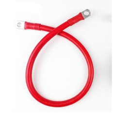 Cabo 6 AWG bateria conex&atilde;o com M8 SC terminal 20 CM vermelho