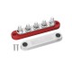 Barramento barra BB100-T5M6 150 A pot&ecirc;ncia Distribution bloco com capa vermelho - Thumb 1