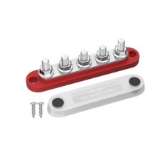 Barramento barra BB100-T5M6 150 A pot&ecirc;ncia Distribution bloco com capa vermelho