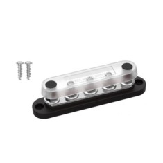 Barramento barra BB100-T5M6 150 A pot&ecirc;ncia Distribution bloco com capa preto