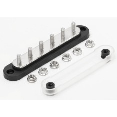 Barramento barra BB150-T6M6 150 A pot&ecirc;ncia Distribution bloco com capa preto