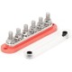 Barramento barra BB300-T6M10 300 A pot&ecirc;ncia Distribution bloco com capa vermelho - Thumb 1