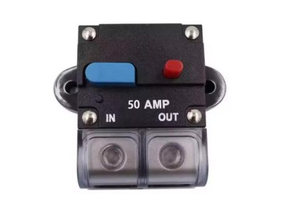 Auto disjuntor automotivo Audio auto-rearm&aacute;vel disjuntor &agrave; prova d'&aacute;gua Security fus&iacute;vel acess&oacute;rios 50 A - Imagem 1