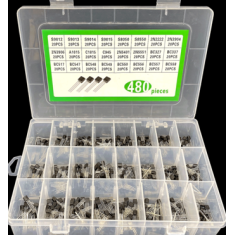 Kit sortimento com 480 transistores