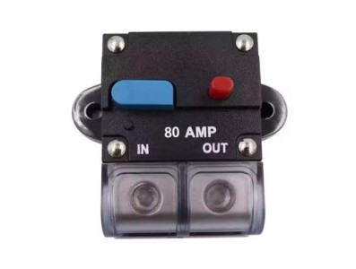 Auto disjuntor automotivo Audio auto-rearm&aacute;vel disjuntor &agrave; prova d'&aacute;gua Security fus&iacute;vel acess&oacute;rios 80 A - Imagem 1