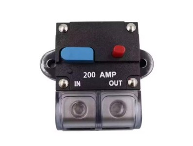 Auto disjuntor automotivo Audio auto-rearm&aacute;vel disjuntor &agrave; prova d'&aacute;gua Security fus&iacute;vel acess&oacute;rios 200 A - Imagem 1