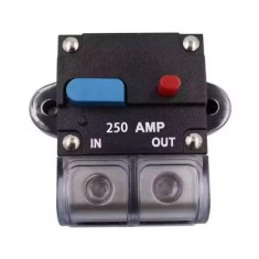 Auto disjuntor automotivo Audio auto-rearm&aacute;vel disjuntor &agrave; prova d'&aacute;gua Security fus&iacute;vel acess&oacute;rios 250 A