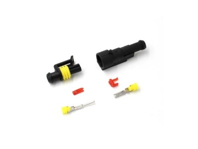 Conector &agrave; prova d'&aacute;gua el&eacute;trico de fio plugue para automotivo &agrave; prova d'&aacute;gua conector kit 1P - Imagem 1