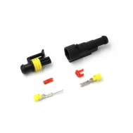 Conector &agrave; prova d'&aacute;gua el&eacute;trico de fio plugue para automotivo &agrave; prova d'&aacute;gua conector kit 1P
