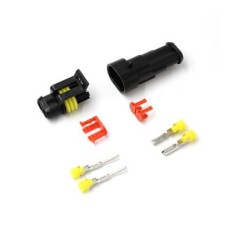 Conector &agrave; prova d'&aacute;gua el&eacute;trico de fio plugue para automotivo &agrave; prova d'&aacute;gua conector kit 2P