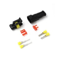 Conector &agrave; prova d'&aacute;gua el&eacute;trico de fio plugue para automotivo &agrave; prova d'&aacute;gua conector kit 2P