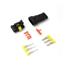 Conector &agrave; prova d'&aacute;gua el&eacute;trico de fio plugue para automotivo &agrave; prova d'&aacute;gua conector kit 3P