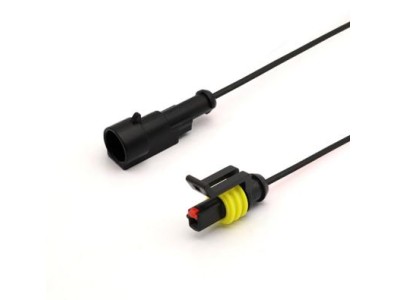 Cabo &agrave; prova d'&aacute;gua el&eacute;trico conector de fio plugue para automotivo &agrave; prova d'&aacute;gua conector kit com 10 cm... - Imagem 1