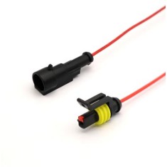 Cabo &agrave; prova d'&aacute;gua el&eacute;trico conector de fio plugue para automotivo &agrave; prova d'&aacute;gua conector kit com 10 cm...