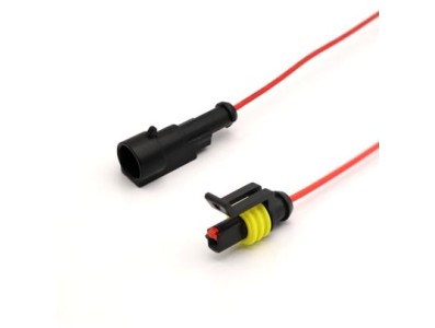 Cabo &agrave; prova d'&aacute;gua el&eacute;trico conector de fio plugue para automotivo &agrave; prova d'&aacute;gua conector kit com 10 cm... - Imagem 1