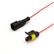 Cabo &agrave; prova d'&aacute;gua el&eacute;trico conector de fio plugue para automotivo &agrave; prova d'&aacute;gua conector kit com 10 cm...
