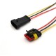 Cabo &agrave; prova d'&aacute;gua el&eacute;trico conector de fio plugue para automotivo &agrave; prova d'&aacute;gua conector kit com 10 cm 3P - Thumb 1