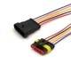 Cabo &agrave; prova d'&aacute;gua el&eacute;trico conector de fio plugue para automotivo &agrave; prova d'&aacute;gua conector kit com 10 cm 5P - Thumb 1