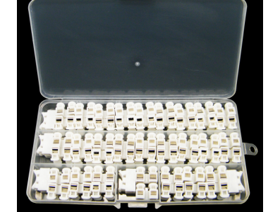 Kit 55 pe&ccedil;as conectores tipo butt CH-2, prensagem r&aacute;pida, 2 vias, 250V para teste - Imagem 1