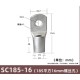 Conector SC tipo fio ponta terminal S185-16 estanho revestido cobre - Thumb 1