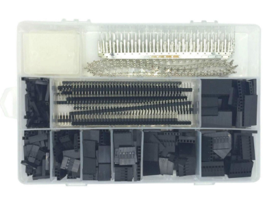 Kit de 1550 pe&ccedil;as XH 2.54 mm DuPont, carca&ccedil;as, terminais e pinos em fileira - Imagem 1