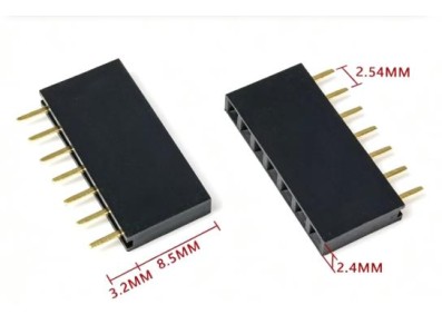 2.54 mm fileira &uacute;nica Pin Febarra de pinos macho 1x7P - Imagem 1