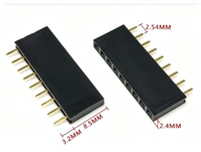 2.54 mm fileira &uacute;nica Pin Febarra de pinos macho 1x9P - Imagem 1
