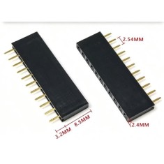 2.54 mm fileira &uacute;nica Pin Febarra de pinos macho 1x11P