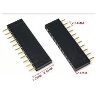 2.54 mm fileira &uacute;nica Pin Febarra de pinos macho 1x11P