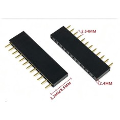 2.54 mm fileira &uacute;nica Pin Febarra de pinos macho 1x12P