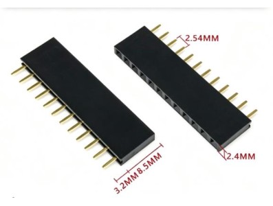 2.54 mm fileira &uacute;nica Pin Febarra de pinos macho 1x12P - Imagem 1