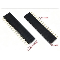 2.54 mm fileira &uacute;nica Pin Febarra de pinos macho 1x16P