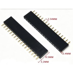 2.54 mm fileira &uacute;nica Pin Febarra de pinos macho 1x17P