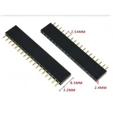 2.54 mm fileira &uacute;nica Pin Febarra de pinos macho 1x18P
