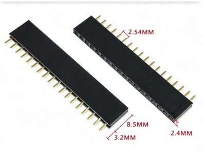 2.54 mm fileira &uacute;nica Pin Febarra de pinos macho 1x18P - Imagem 1